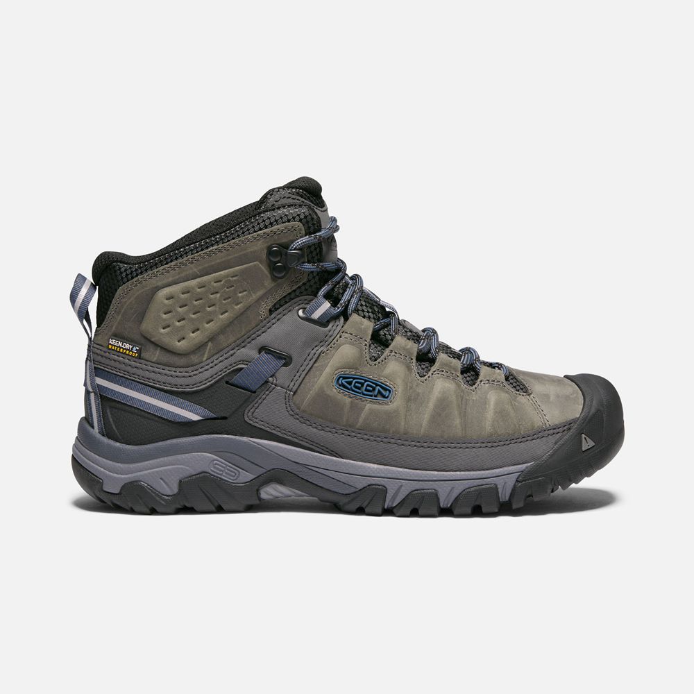 Bottes de Randonnée Keen Homme Noir Marron | Targhee Iii Waterproof Mid | LTZVP-1259